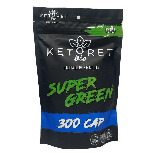 Ketoret Kratom Capsules - Super Green 300 Caps