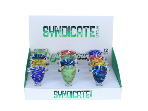 Syndicate Vitrum Color Bowl with Wave Pattern