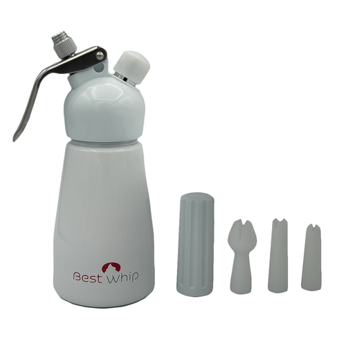 Kitchen Whip Aluminum Dispenser - White