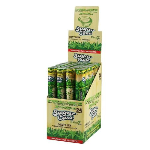 Cyclones XtraSlo Hemp Cones - Sugar Cane - 24 ct. Display
