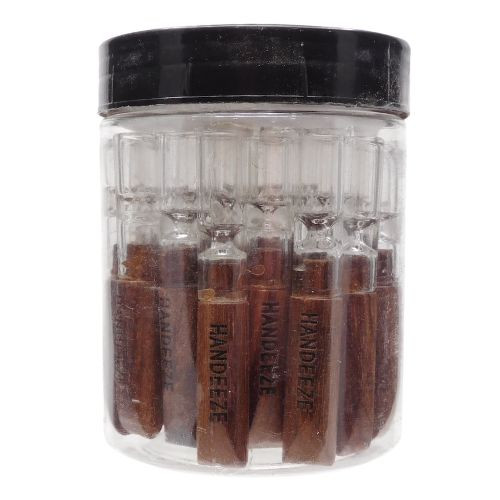 Hand Eeze 3" Glass Chillum w/ Wood Tip - Assorted - 31 ct. Jar