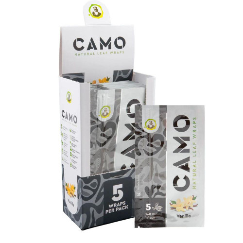 Camo Natural Leaf Wraps - 25 ct. - Vanilla
