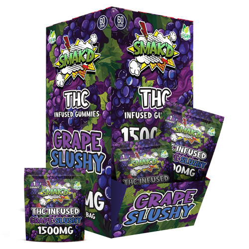 SMAK'D THC Infused 1500mg Gummies - 60 ct. Display