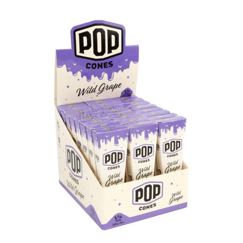 Pop Cones 1.25 Ultra Thin - 6 pk. - Wild Grape - 24 ct. Display Pop Cones 1.25 Ultra Thin - 6 pk. - Wild Grape - 24 ct. Display