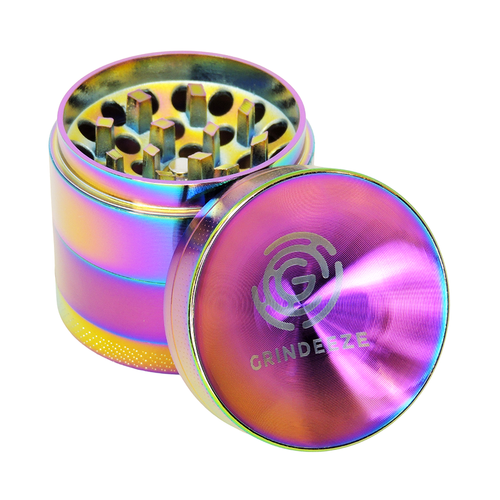 Grind Eeze 4-Part Concave Top Zinc Grinder - UNS Wholesale