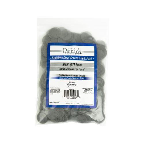 Randy's .625" Stainless Steel Screen Bulk (about 1000) UNS Wholesale