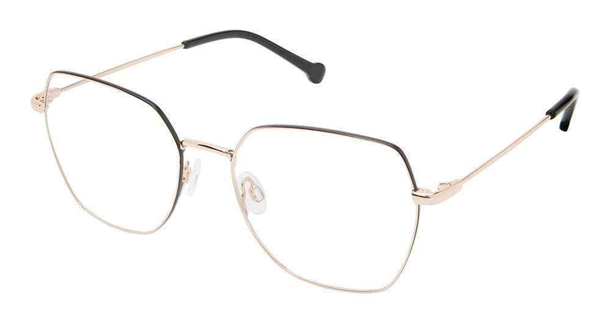 OTP OTP132 Eyeglasses S200 - Black Rose Gold Women Square