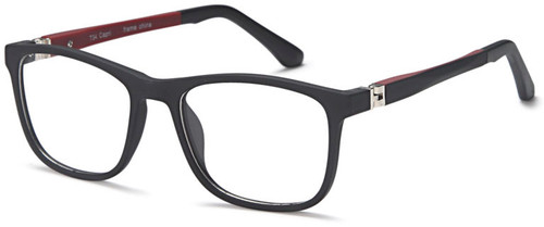 Black Capri Trendy T34 Eyeglasses - Teenager