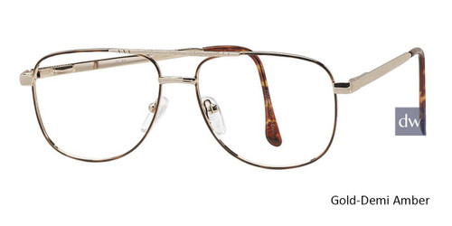 Gold-Demi Amber Vivid Flex 35 Eyeglasses