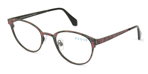 Lt Grey/Red/Blk C-Zone E1195 Eyeglasses Teenager.