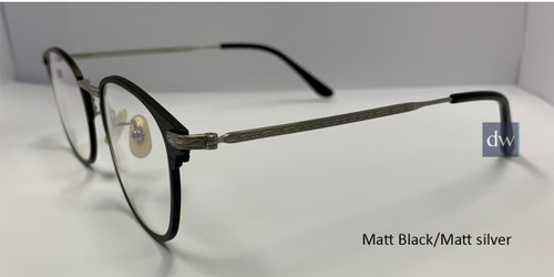 Matt Black/Matt Silver Zupa Ztar Zz8004B Eyeglasses.