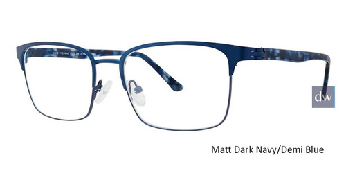 Matt Dark Navy/Demi Blue Vivid Collection Vivid 398 Eyeglasses.