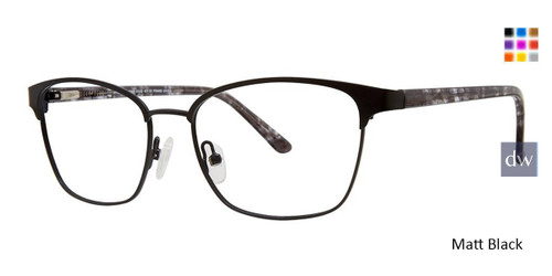 Matt Black Vivid Collection Vivid 401 Eyeglasses.