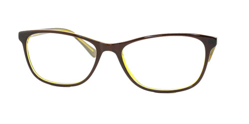 Shiny Brown Yellow Daniel Walters CB5196 Eyeglasses.