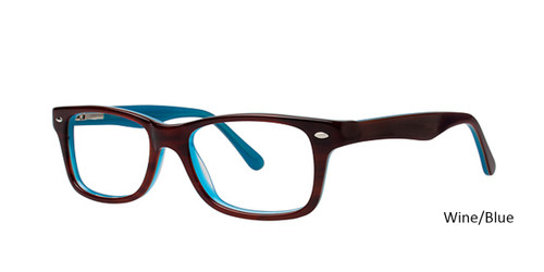 Wine/Blue Vivid 829 Eyeglasses 