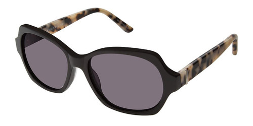 Black/Wht Tort Ann Taylor ATP902 Petite Sunglasses.