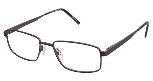 C02 Brown Tlg NU017 Titanium Eyeglasses.