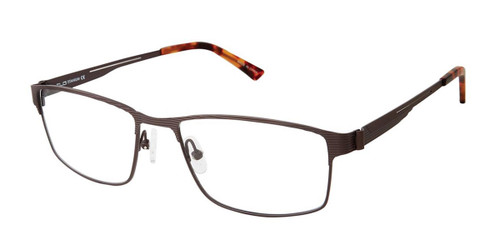 C02 Matte Brown Tlg NU024 Titanium Eyeglasses.