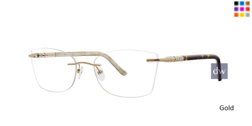 Gold Totally Rimless 259 Lumiere Eyeglasses.