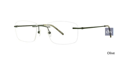 Olive Totally Rimless 268 Connection Eyeglasses.