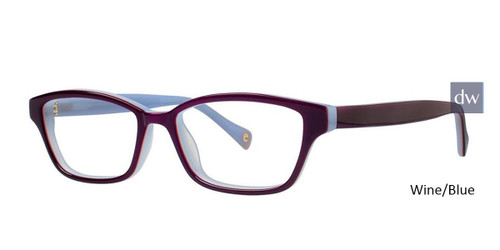 Wine/Blue Vivid Ecru Crosby Eyeglasses - Teenager