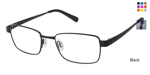 Black Superflex SF-550 Eyeglasses