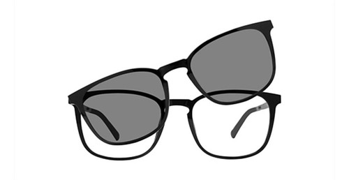 Shiny Black Vivid Collection Vivid 6024 Eyeglasses.