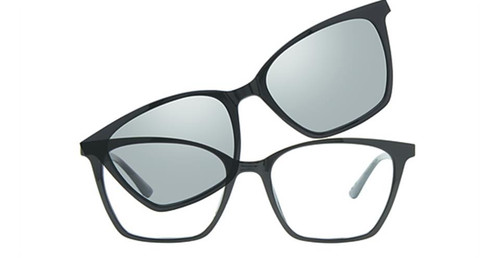 Shiny Black Vivid Collection Vivid 6023 Eyeglasses.