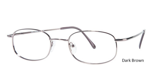 Dark Brown Vivid Eyeglasses Eurosteel 101.