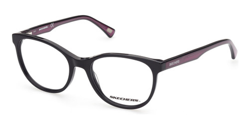 Shiny Black Skechers SE1647 Eyeglasses