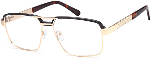 Gold Black Capri Dicaprio DC353 Eyeglasses.