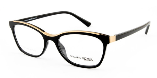 Black/Gold William Morris London WM50141 Eyeglasses - Teenager.