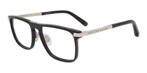 Black Philipp Plein VPP019M Eyeglasses.