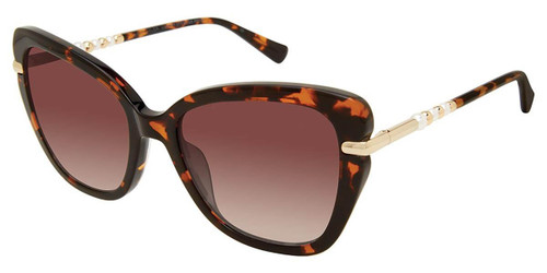 Tortoise Gold Ann Taylor ATP917 Petite Luxury Sunglasses