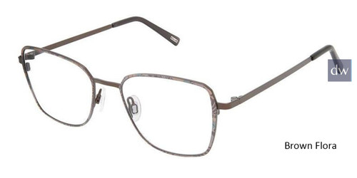 Brown Flora Kliik Denmark K-714 Eyeglasses - Teenager