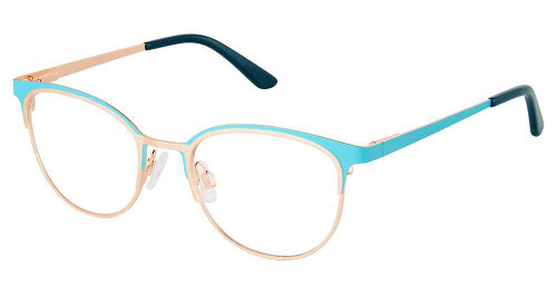 TURQUOISE-ROSE-GOLD SUPERFLEX-KIDS SFK-262 Eyeglasses