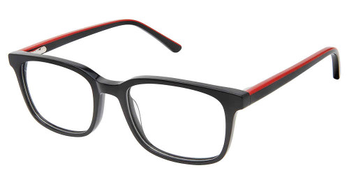 BLACK-RED SUPERFLEX-KIDS SFK-253 Eyeglasses