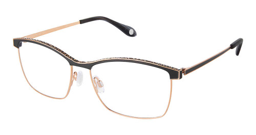 FYSH F-3723 Eyeglasses Black Rose Gold