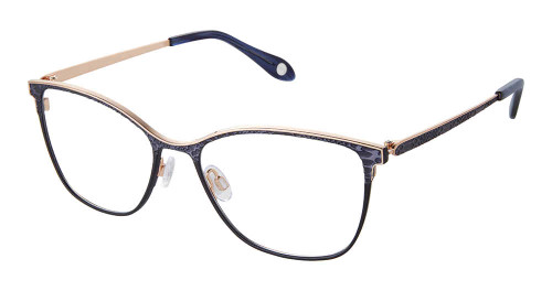 FYSH F-3712 Eyeglasses Blue Rose Gold