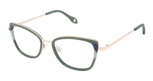 SAGE NAVY MINT FYSH F-3758 Eyeglasses