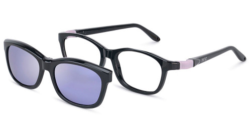 BLACK LAVENDER W/CLIP Nano Clip BIND SC 3.0 Eyeglasses