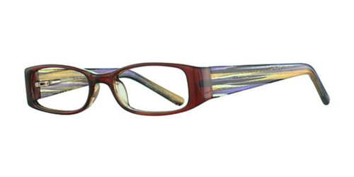 Brown/Streak K12 4095 Eyeglasses - Teenager 