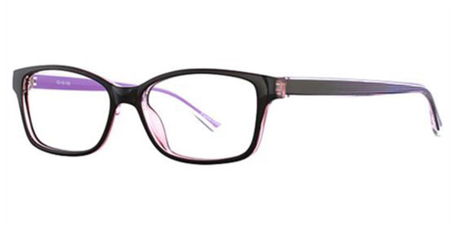 Black/Purple K12 4604 Eyeglasses.