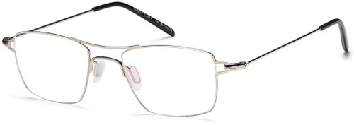 Shiny Silver Capri Menizzi M4017 Eyeglasses - Teenager.