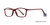 Burgundy Crystal Parade Q Series 1751 Eyeglasses.
