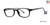 Black/Gray Parade Q Series 1777 Eyeglasses - Teenager.