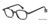 Metallic Black Capri Menizzin M4054 Eyeglasses.