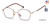 Gold Brown Capri Menizzi M4044 Eyeglasses.