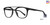 Black Affordable Design Doug Eyeglasses