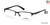 Shiny Black HARLEY-DAVIDSON HD0766 Eyeglasses.